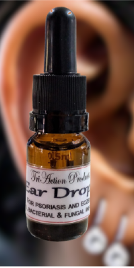 TriAction Ear Drops for psoriasis and vertigo